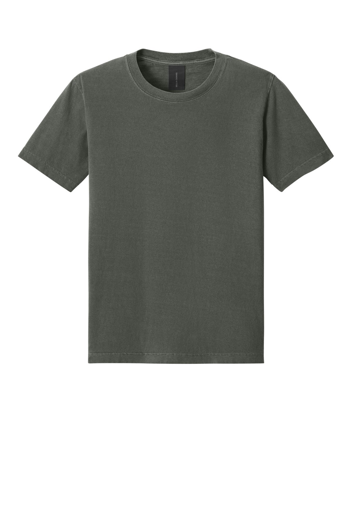 Front View of WashedChar BELLA+CANVAS Unisex Heavyweight Garment-Dyed Tee BC4810GD