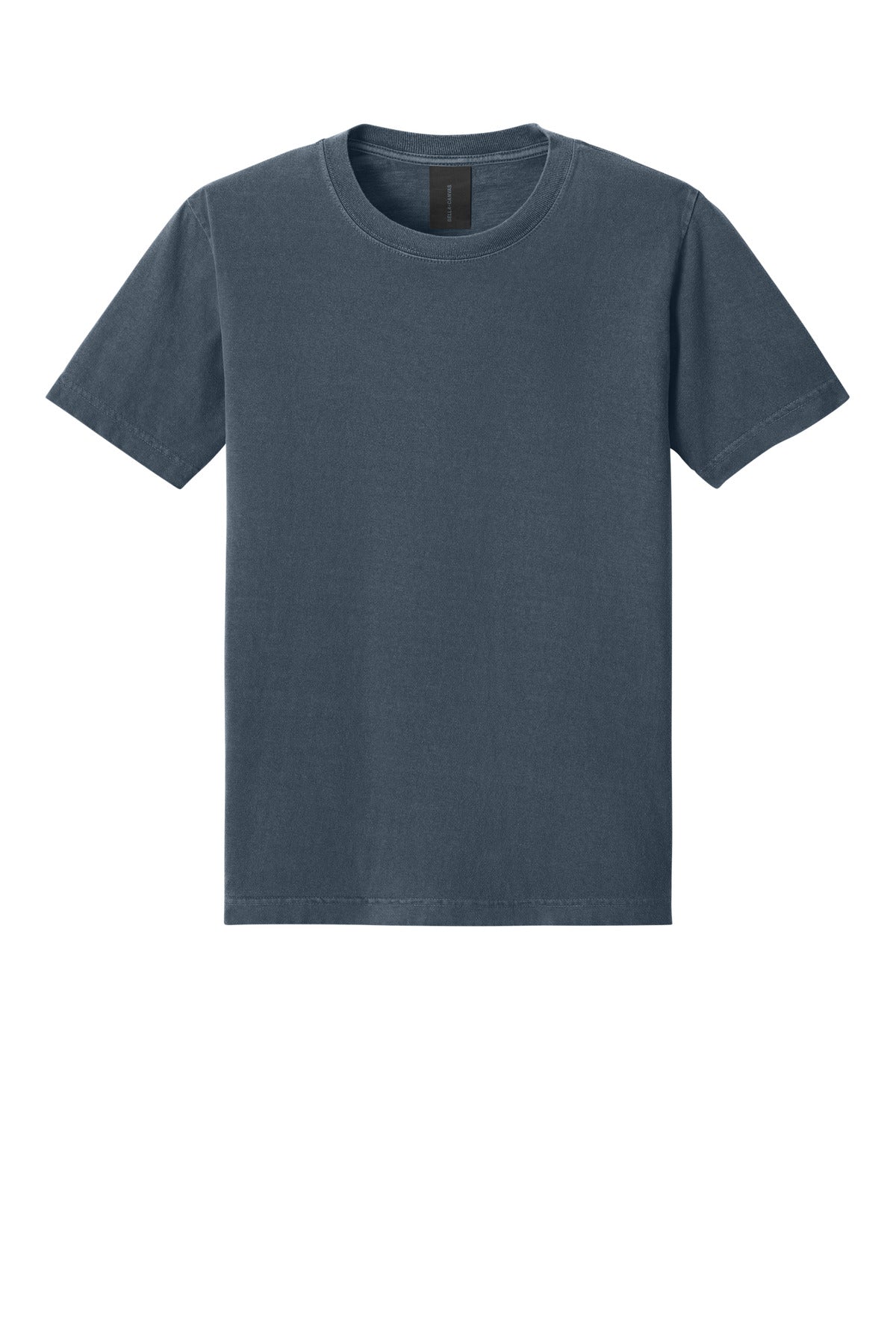 Front View of WashedNavy BELLA+CANVAS Unisex Heavyweight Garment-Dyed Tee BC4810GD