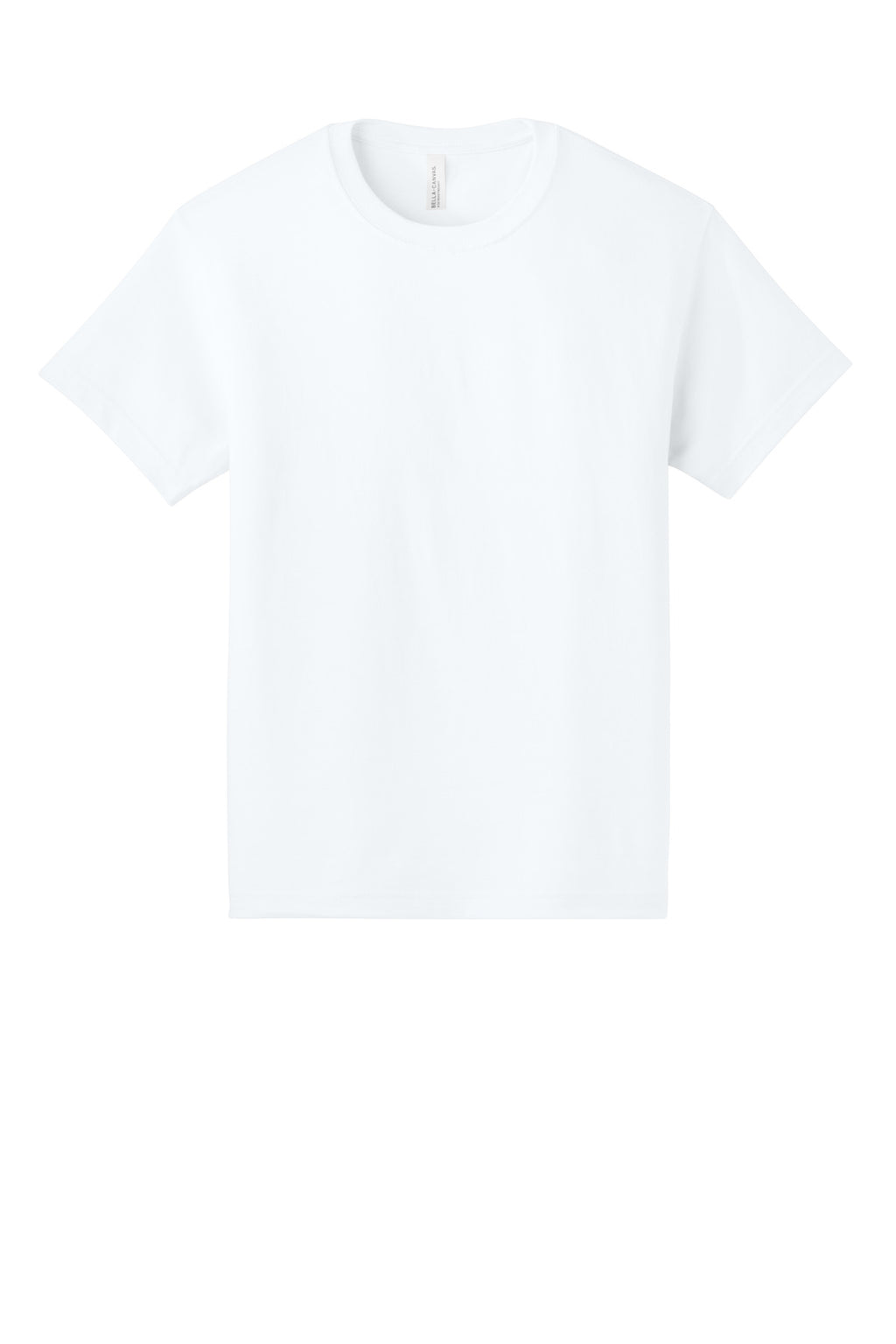 Front View of White BELLA+CANVAS Unisex 6-Ounce Heavyweight Tee BC3010