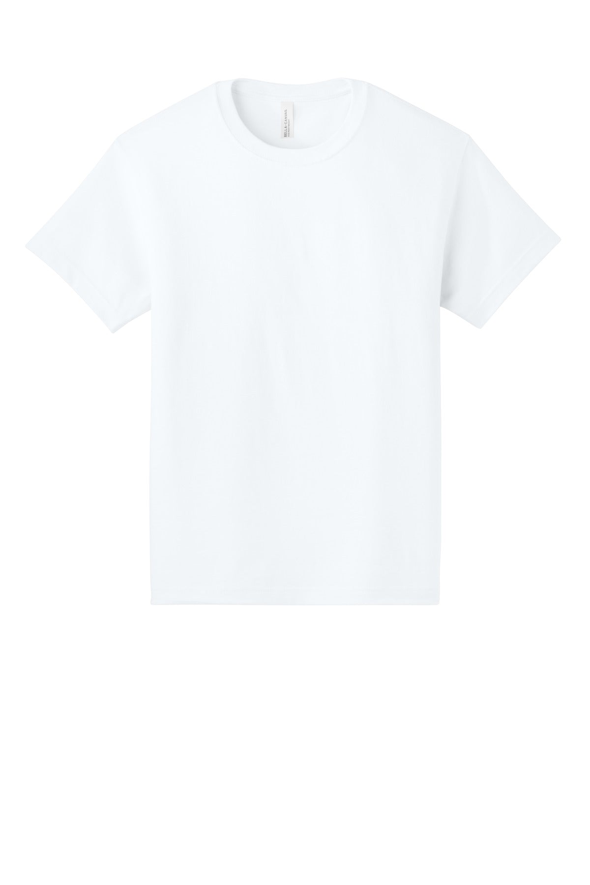 Front View of White BELLA+CANVAS Unisex 6-Ounce Heavyweight Tee BC3010