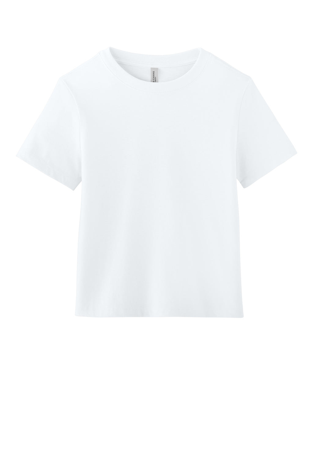 Front View of White BELLA+CANVAS Women's 6-Ounce Heavyweight Tee BC6110