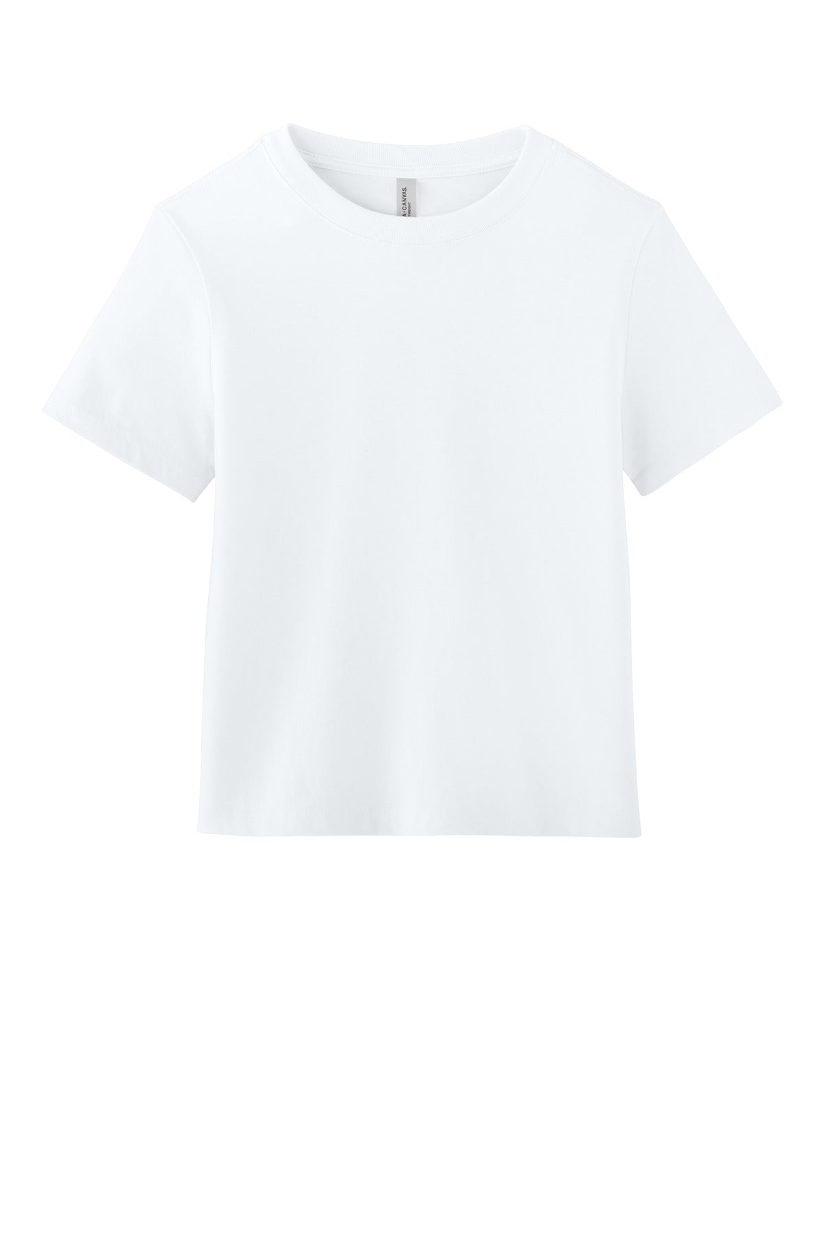 Front View of White BELLA+CANVAS Women's 6-Ounce Heavyweight Tee BC6110