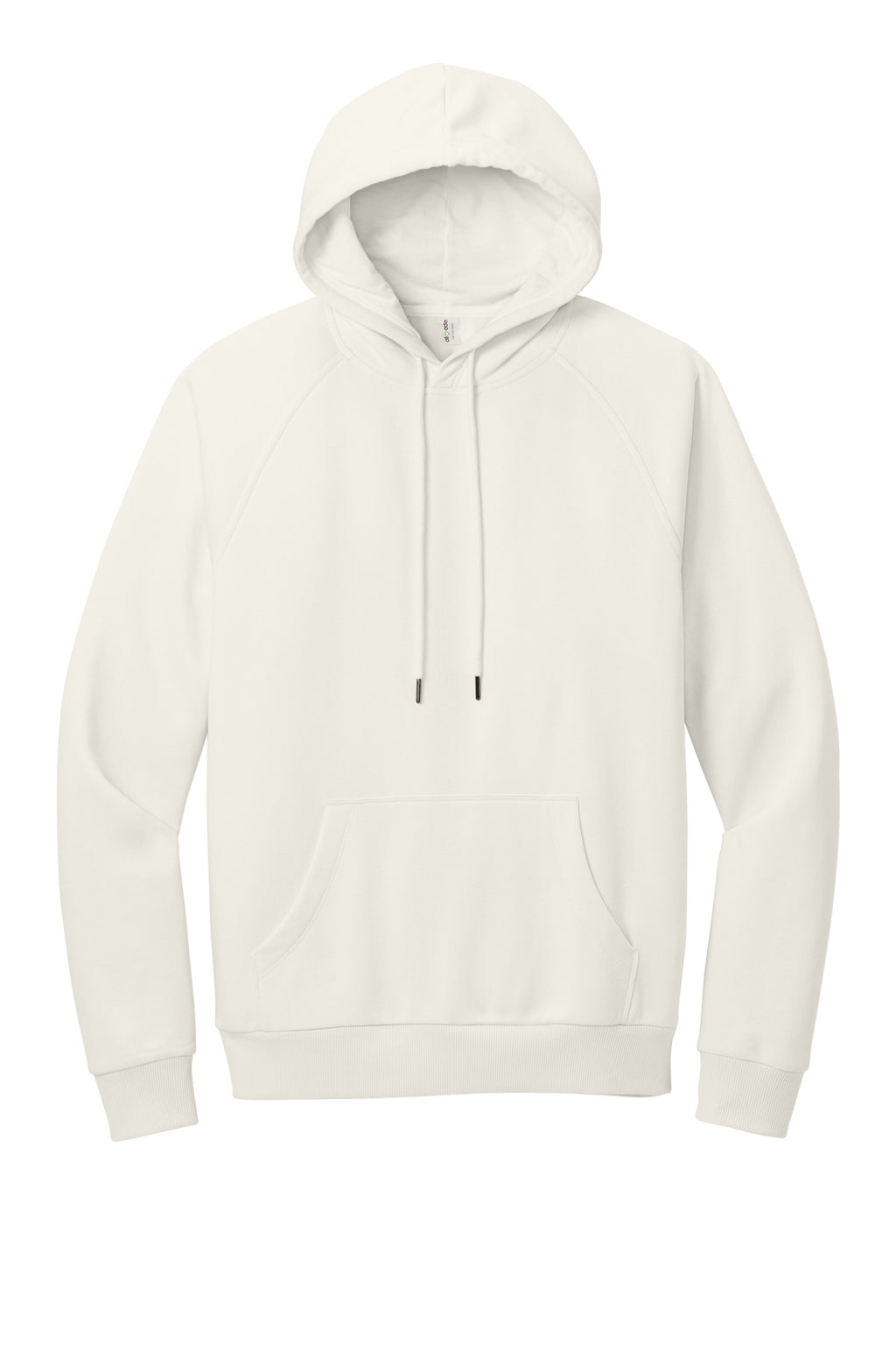 Front View of WhiteSand Allmade Unisex Organic CVC Fleece Pullover Hoodie AL5000