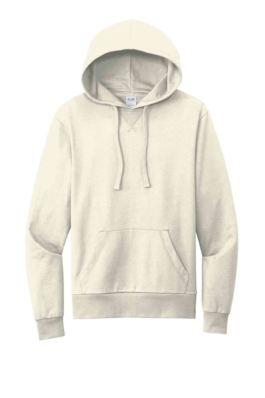 Front View of WhiteSand Allmade Unisex Organic French Terry Pullover Hoodie AL4000