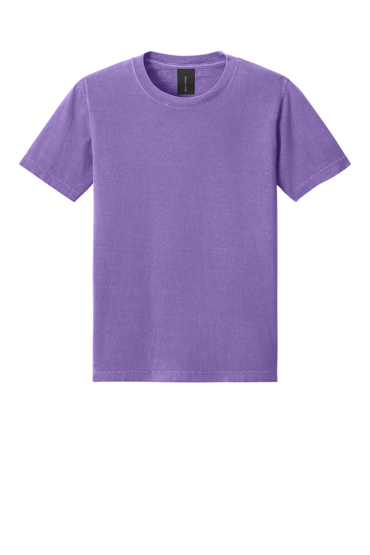 Front View of WshdPurple BELLA+CANVAS Unisex Heavyweight Garment-Dyed Tee BC4810GD