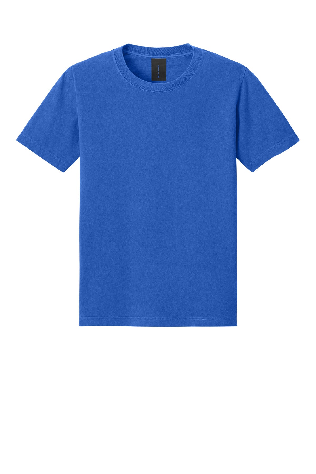 Front View of WshdRoyBlu BELLA+CANVAS Unisex Heavyweight Garment-Dyed Tee BC4810GD