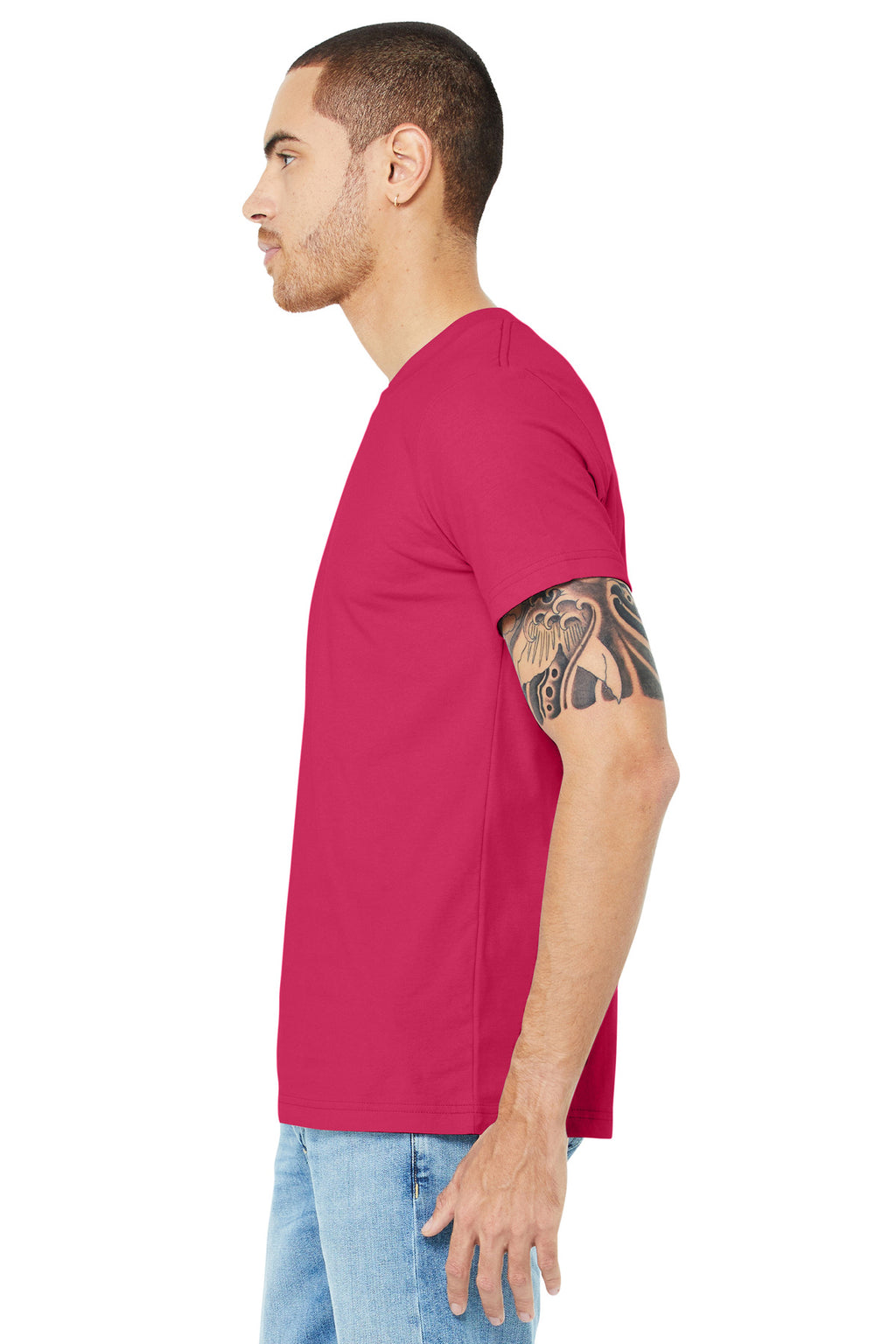 Fuchsia BELLA+CANVAS Unisex Jersey Short Sleeve Tee. BC3001