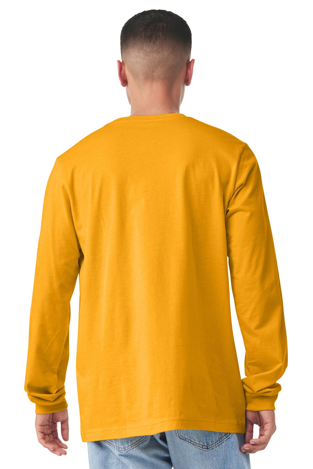 Gold BELLA+CANVAS Unisex Jersey Long Sleeve Tee. BC3501