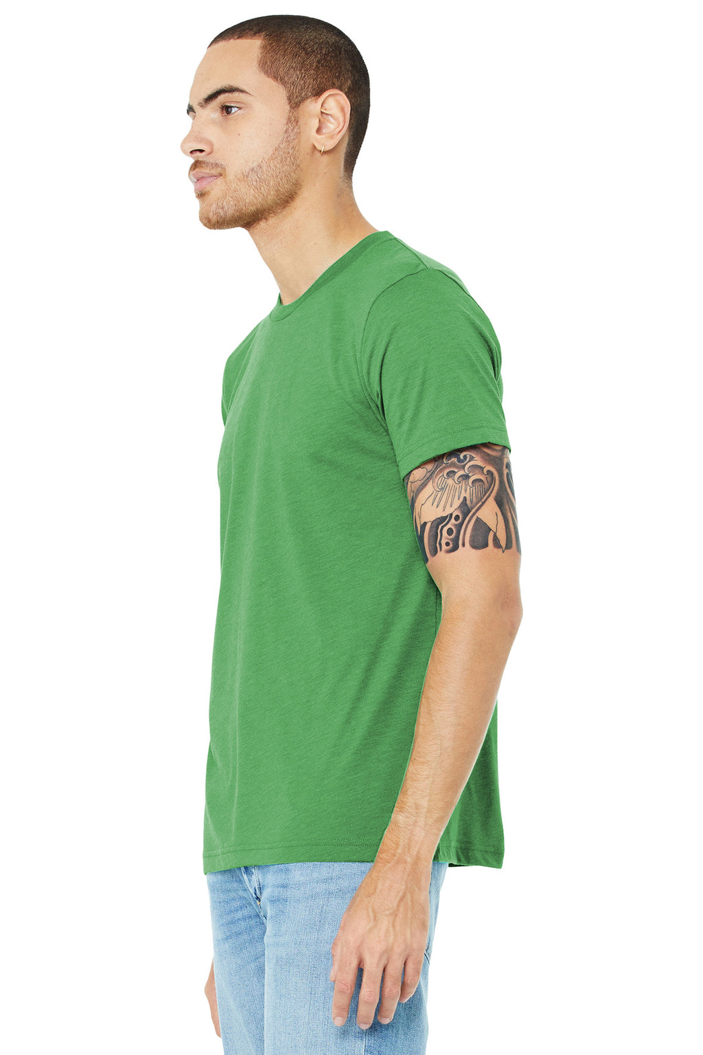 Green TB BELLA+CANVAS Unisex Triblend Short Sleeve Tee. BC3413