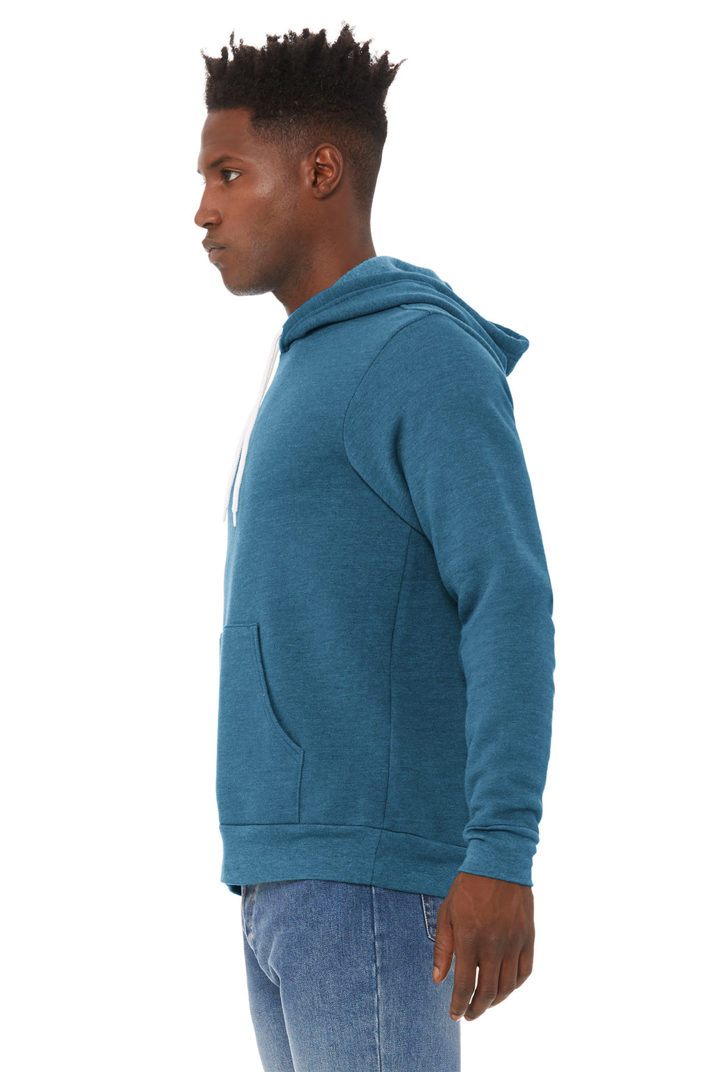 Ht Deep Teal BELLA+CANVAS Unisex Sponge Fleece Pullover Hoodie. BC3719