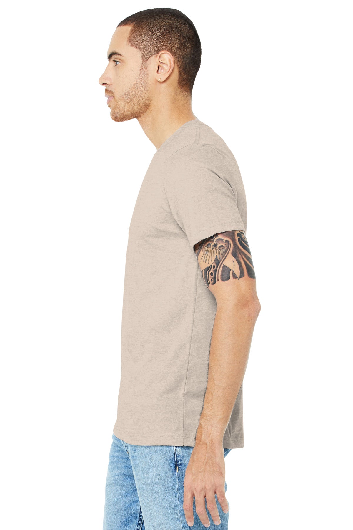 Ht Dust BELLA+CANVAS Unisex Heather CVC Short Sleeve Tee. BC3001CVC