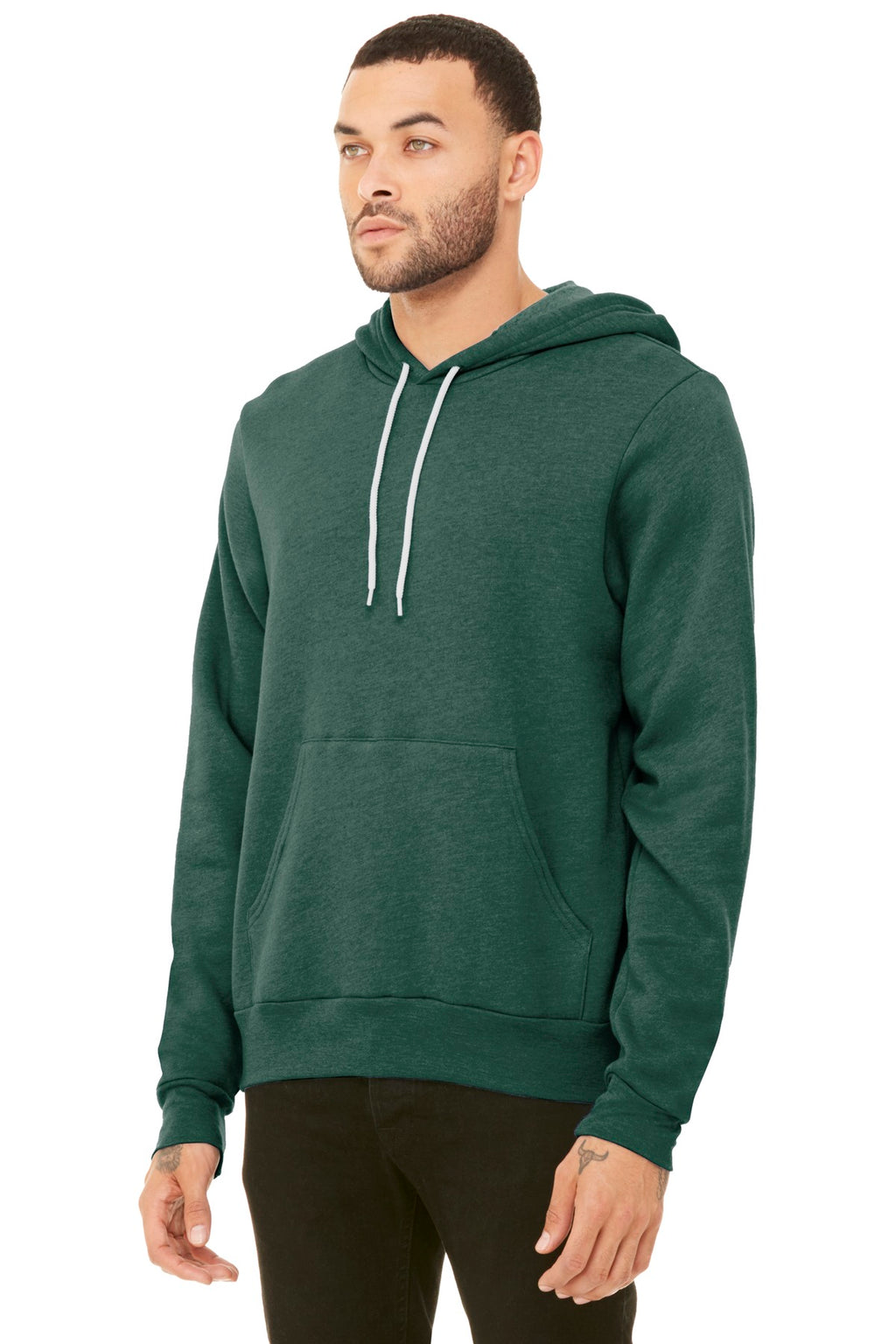 Ht Forest BELLA+CANVAS Unisex Sponge Fleece Pullover Hoodie. BC3719