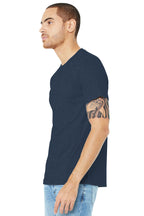 Ht Navy BELLA+CANVAS Unisex Heather CVC Short Sleeve Tee. BC3001CVC