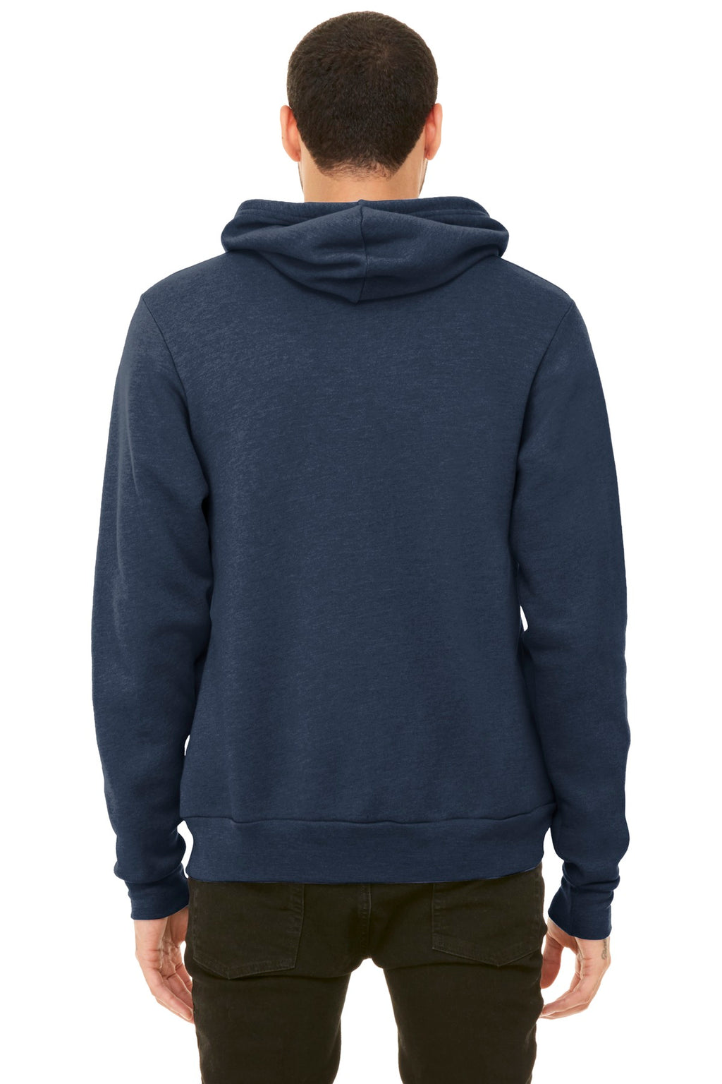 Ht Navy BELLA+CANVAS Unisex Sponge Fleece Pullover Hoodie. BC3719