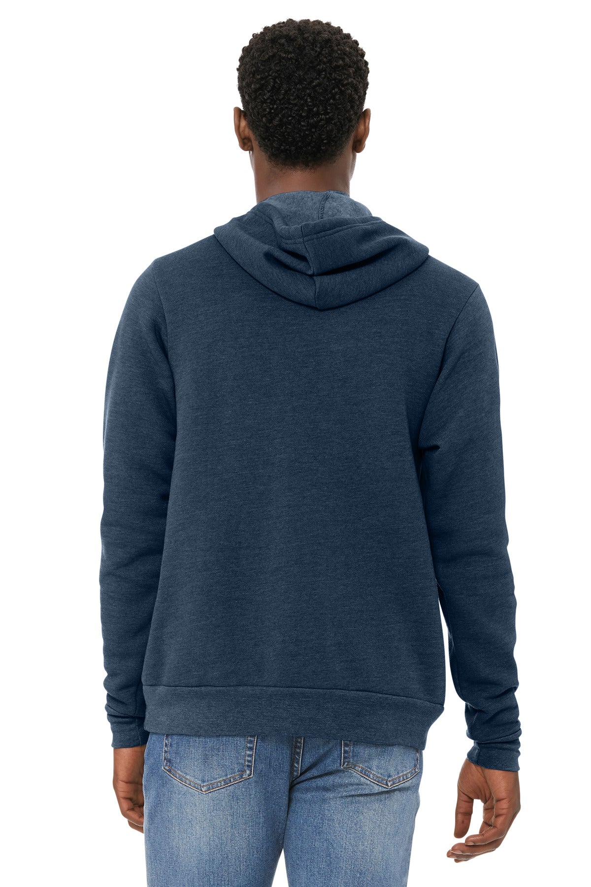 Ht Navy BELLA+CANVAS Unisex Sponge Fleece Pullover Hoodie. BC3719