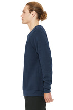 Ht Navy BELLA+CANVAS Unisex Sponge Fleece Raglan Sweatshirt. BC3901
