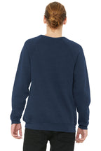 Ht Navy BELLA+CANVAS Unisex Sponge Fleece Raglan Sweatshirt. BC3901
