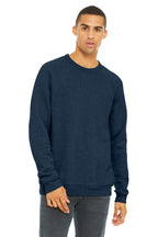 Ht Navy BELLA+CANVAS Unisex Sponge Fleece Raglan Sweatshirt. BC3901