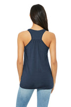 Ht Navy BELLA+CANVAS Women's Flowy Racerback Tank. BC8800