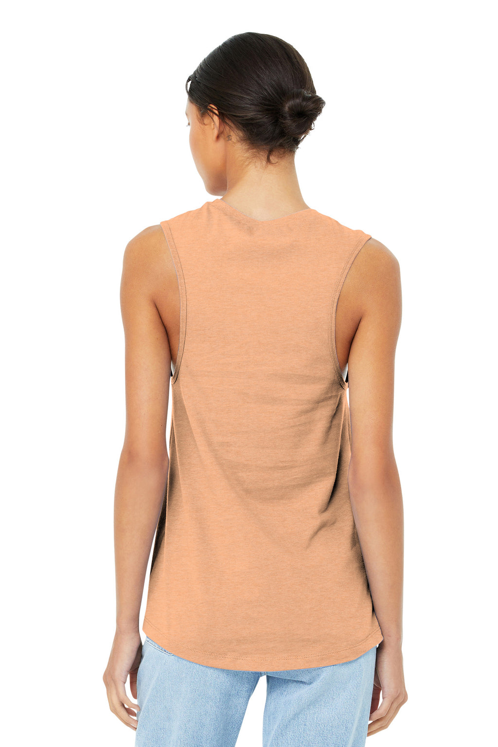 Ht Peach BELLA+CANVAS Women's Jersey Muscle Tank. BC6003