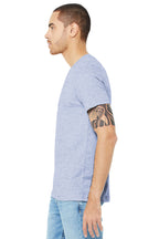 Ht Prm Blue BELLA+CANVAS Unisex Heather CVC Short Sleeve Tee. BC3001CVC