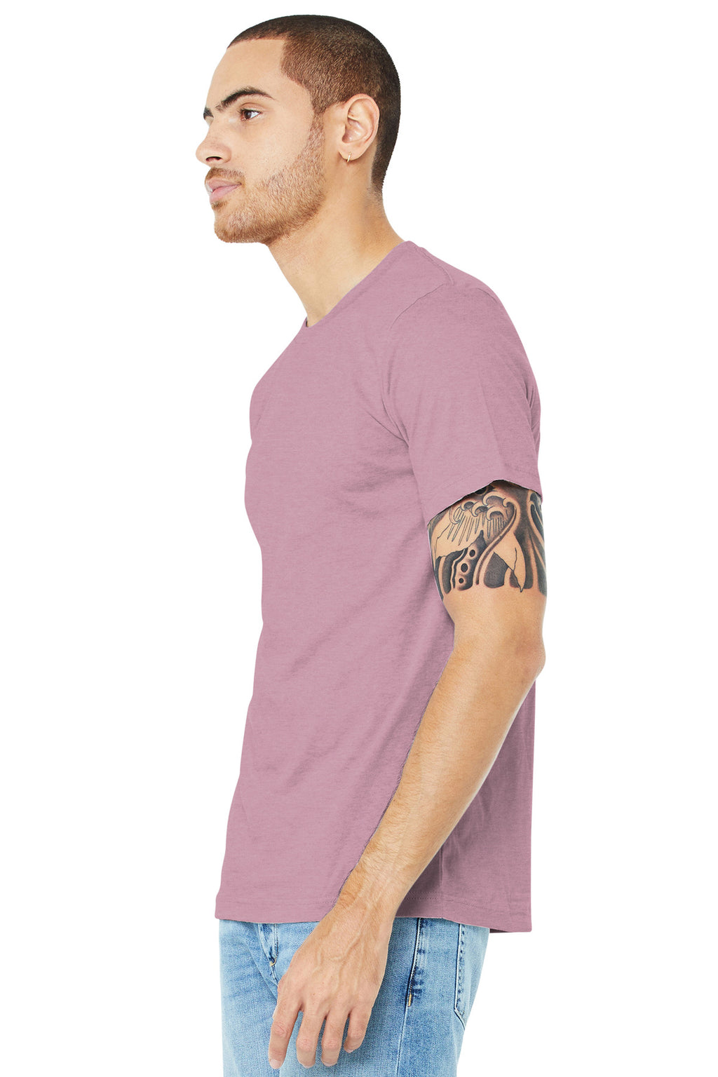 Ht Prm Lilac BELLA+CANVAS Unisex Heather CVC Short Sleeve Tee. BC3001CVC