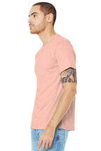 Ht Prm Peach BELLA+CANVAS Unisex Heather CVC Short Sleeve Tee. BC3001CVC