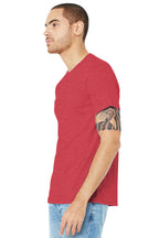 Ht Red BELLA+CANVAS Unisex Heather CVC Short Sleeve Tee. BC3001CVC