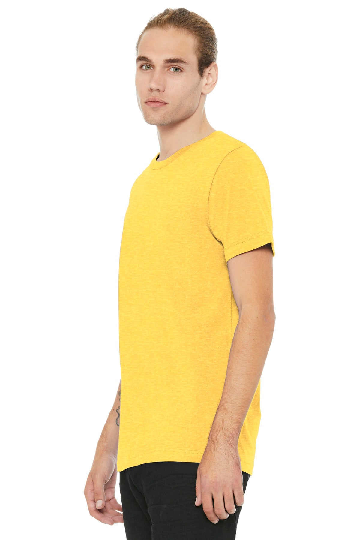 Ht Yellow Gold BELLA+CANVAS Unisex Heather CVC Short Sleeve Tee. BC3001CVC