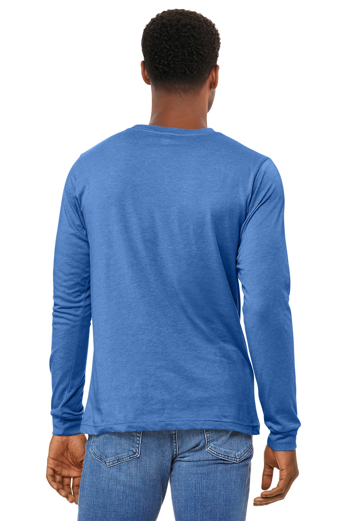 HtClmbBl BELLA+CANVAS Unisex Heather CVC Long Sleeve Tee BC3501CVC