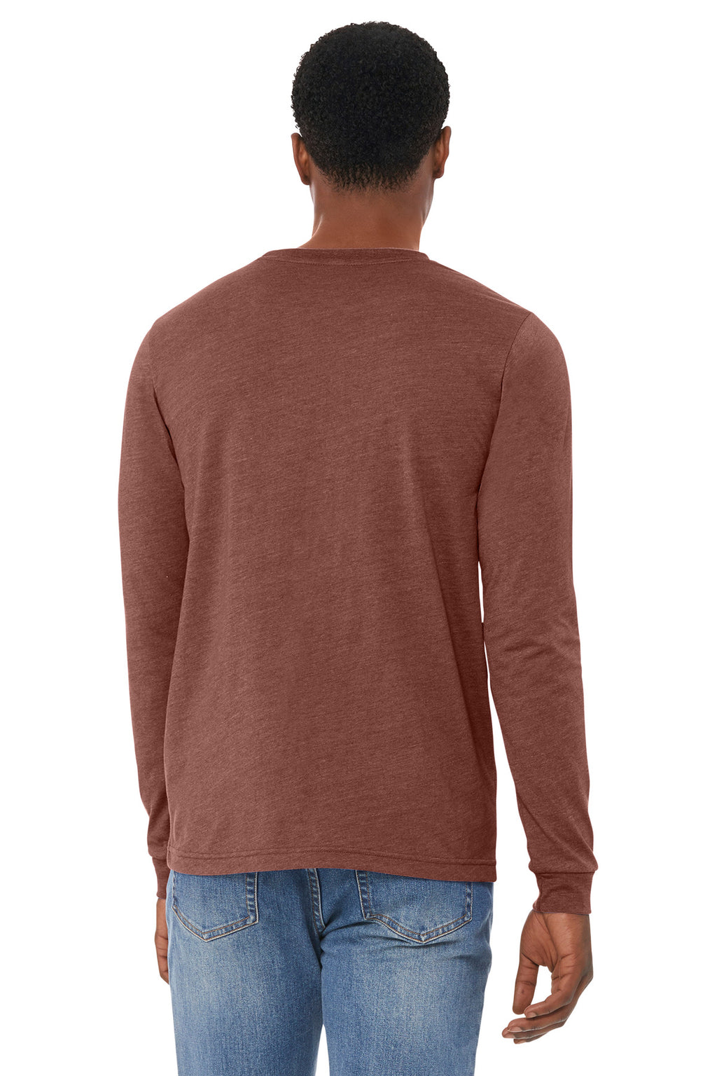 HthrClay BELLA+CANVAS Unisex Heather CVC Long Sleeve Tee BC3501CVC