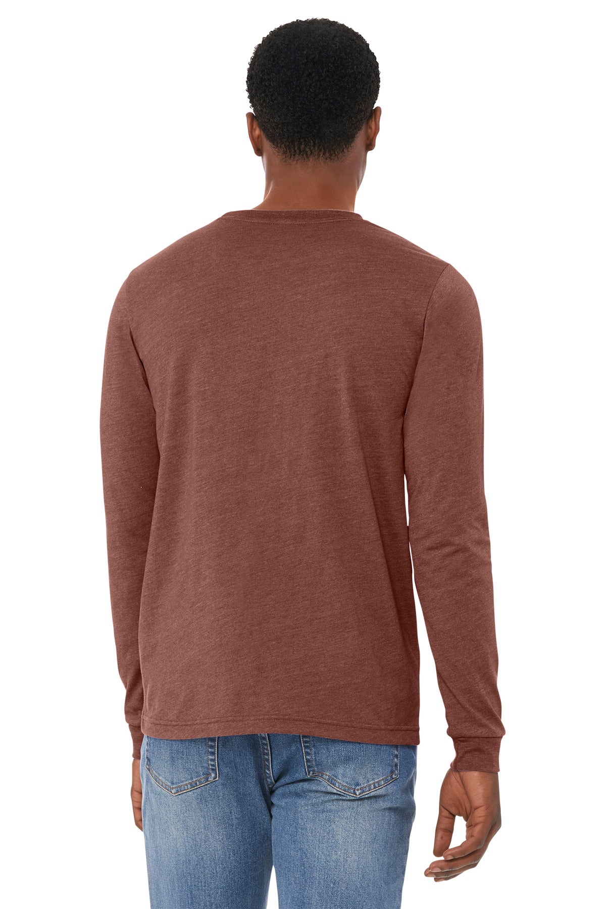 HthrClay BELLA+CANVAS Unisex Heather CVC Long Sleeve Tee BC3501CVC