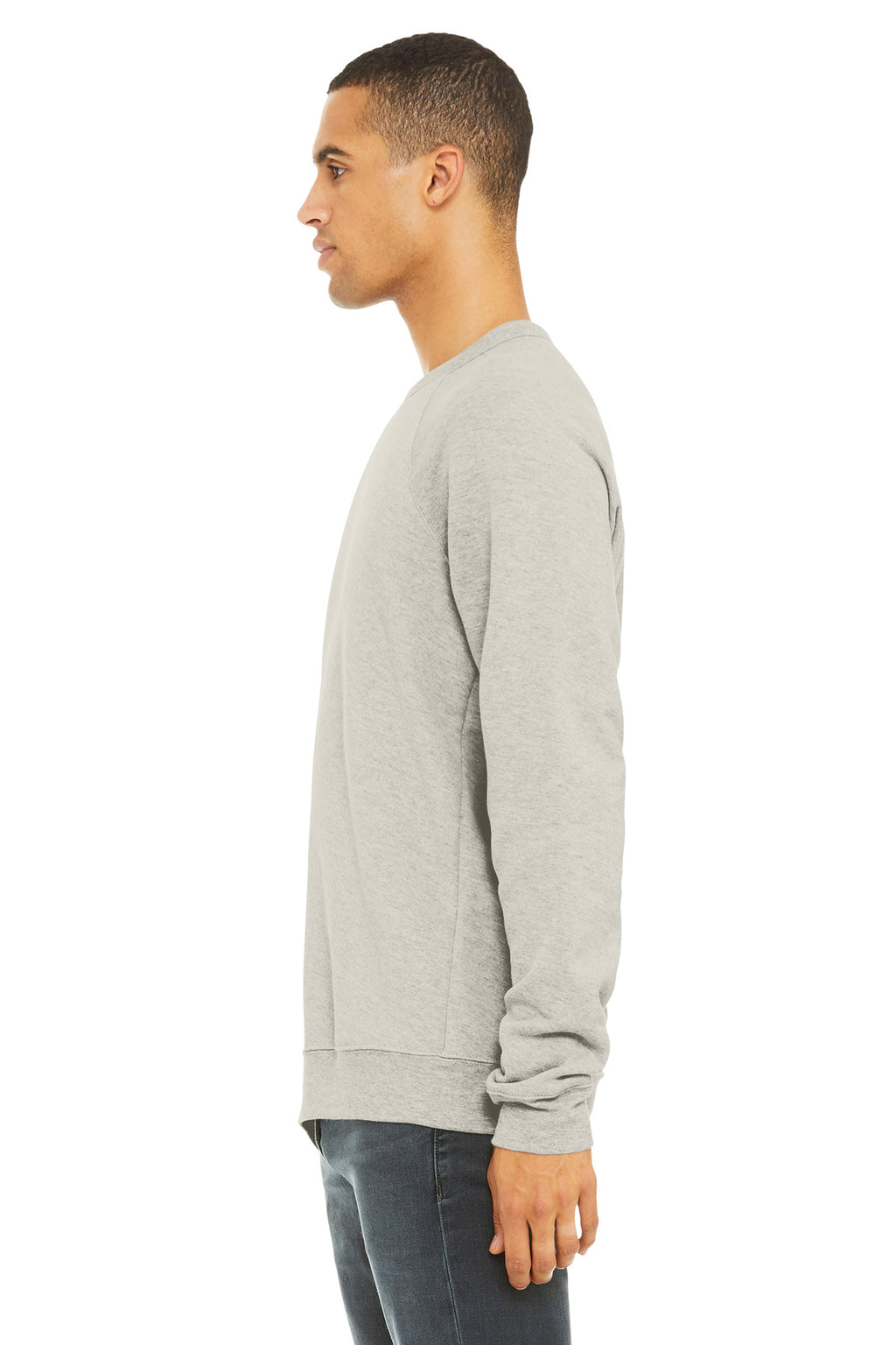 HthrDust BELLA+CANVAS Unisex Sponge Fleece Raglan Sweatshirt. BC3901