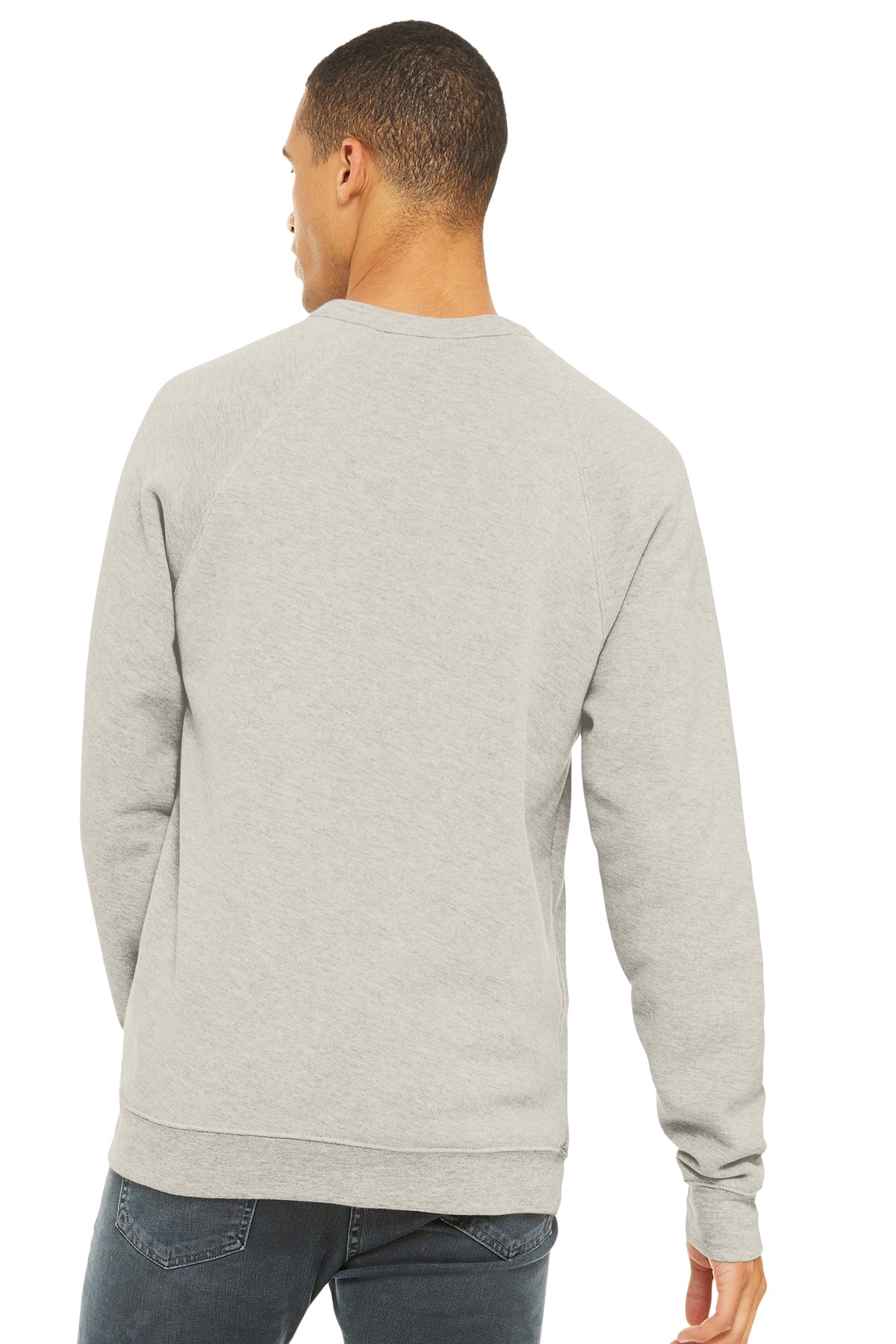 HthrDust BELLA+CANVAS Unisex Sponge Fleece Raglan Sweatshirt. BC3901