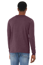 HthrMaroon BELLA+CANVAS Unisex Heather CVC Long Sleeve Tee BC3501CVC