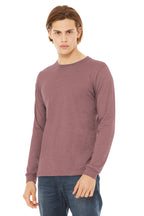 HthrMauve BELLA+CANVAS Unisex Heather CVC Long Sleeve Tee BC3501CVC