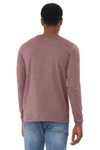 HthrMauve BELLA+CANVAS Unisex Heather CVC Long Sleeve Tee BC3501CVC