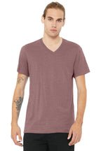 HthrMauve BELLA+CANVAS Unisex Heather CVC V-Neck Tee BC3005CVC