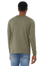 HthrOlive BELLA+CANVAS Unisex Heather CVC Long Sleeve Tee BC3501CVC