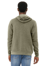 HthrOlive BELLA+CANVAS Unisex Sponge Fleece Pullover Hoodie. BC3719