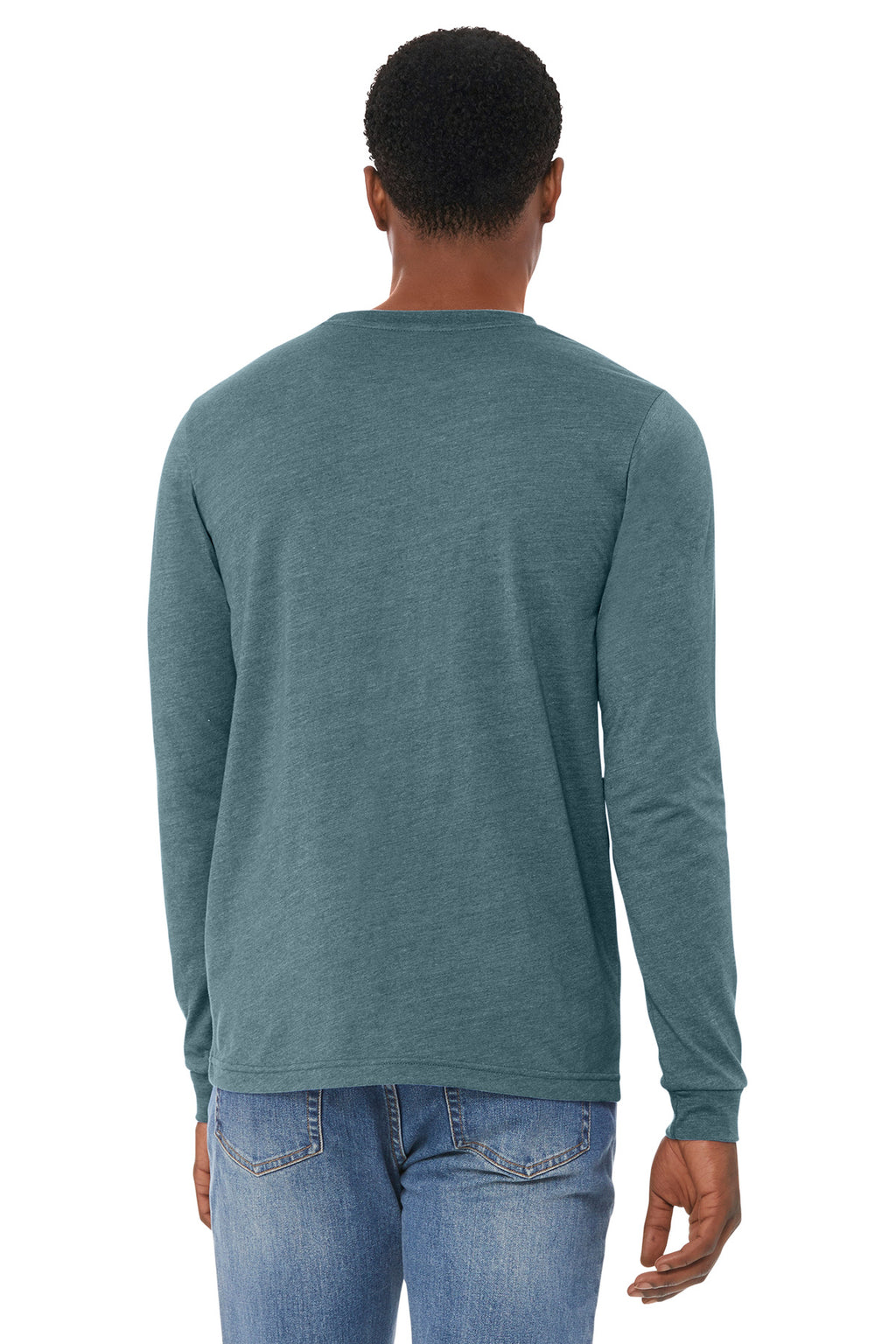 HthrSlate BELLA+CANVAS Unisex Heather CVC Long Sleeve Tee BC3501CVC