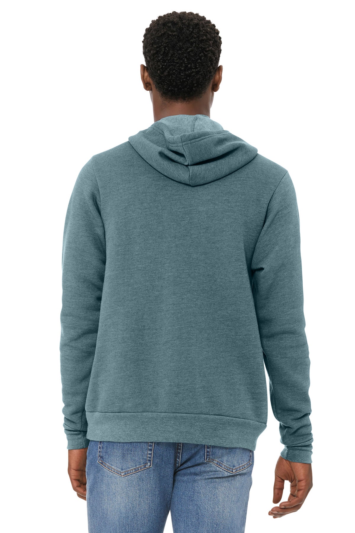 HthrSlate BELLA+CANVAS Unisex Sponge Fleece Pullover Hoodie. BC3719