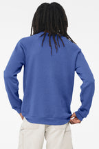 HthrTRRoy BELLA+CANVAS Unisex Sponge Fleece Raglan Sweatshirt. BC3901