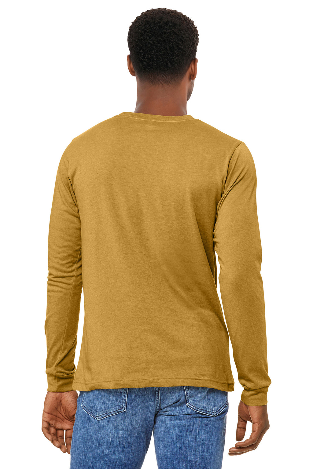 HtMustard BELLA+CANVAS Unisex Heather CVC Long Sleeve Tee BC3501CVC