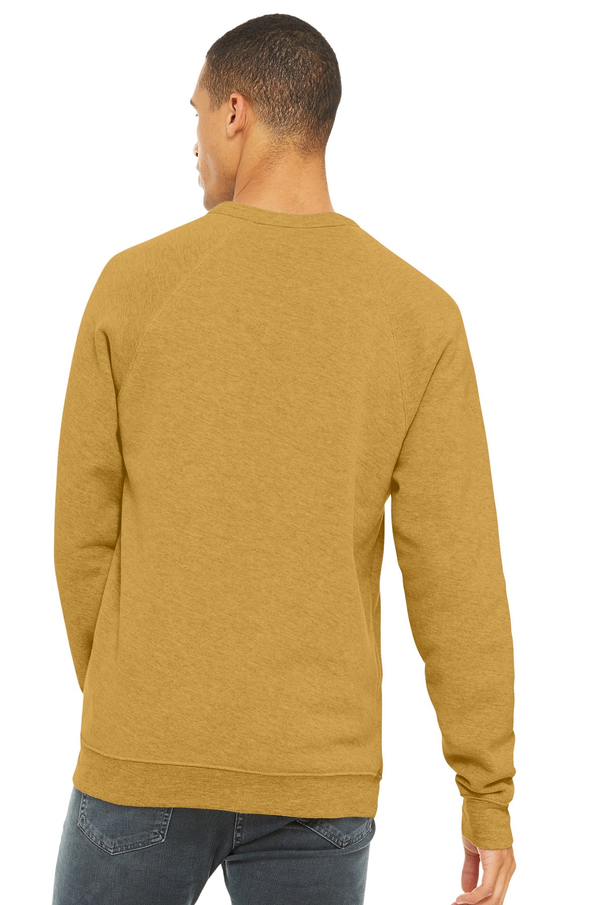 HtMustard BELLA+CANVAS Unisex Sponge Fleece Raglan Sweatshirt. BC3901