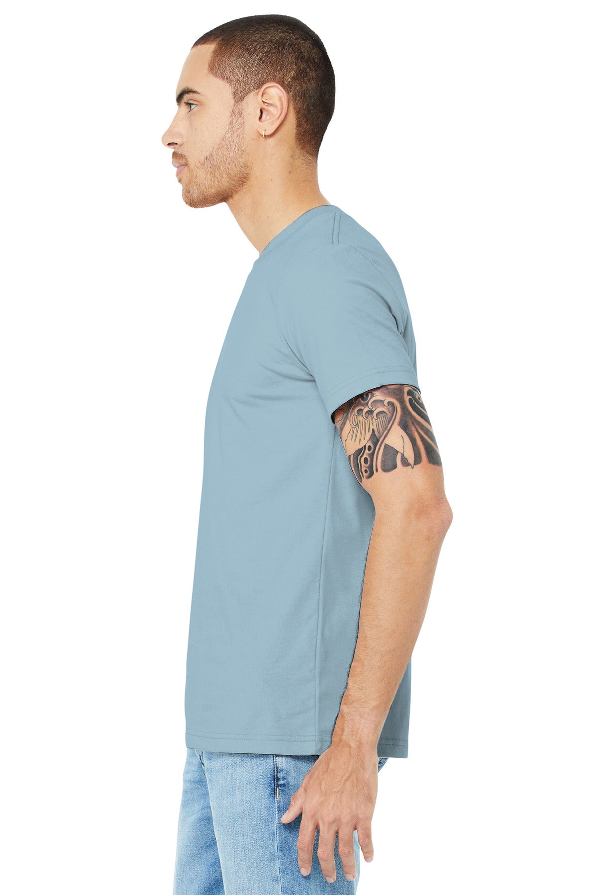 Light Blue BELLA+CANVAS Unisex Jersey Short Sleeve Tee. BC3001