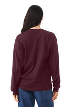 Maroon BELLA+CANVAS Unisex 6-Ounce Heavyweight Long Sleeve Tee BC3511