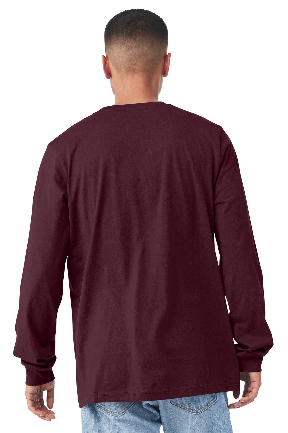 Maroon BELLA+CANVAS Unisex Jersey Long Sleeve Tee. BC3501
