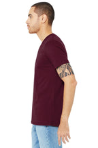 Maroon BELLA+CANVAS Unisex Jersey Short Sleeve V-Neck Tee. BC3005