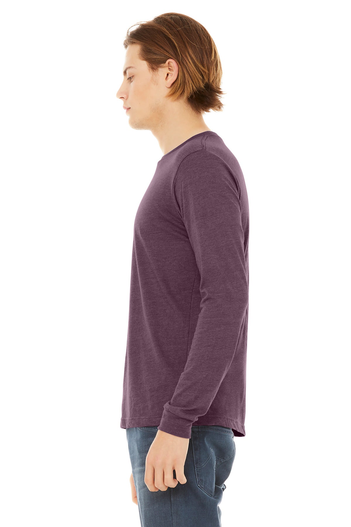 MaroonTB BELLA+CANVAS Unisex Triblend Long Sleeve Tee BC3513